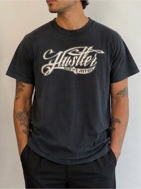 Vintage Hustler “Relax It’s Just Sex” Graphic T-Shirt | Black | M | Made in USA